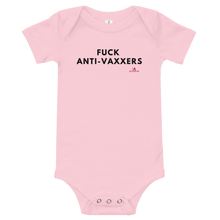 Load image into Gallery viewer, "Fuck Anti-Vaxxers" Onesie