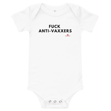 Load image into Gallery viewer, "Fuck Anti-Vaxxers" Onesie