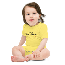 Load image into Gallery viewer, "Fuck Anti-Vaxxers" Onesie
