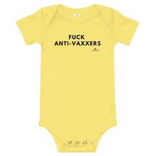 Load image into Gallery viewer, "Fuck Anti-Vaxxers" Onesie